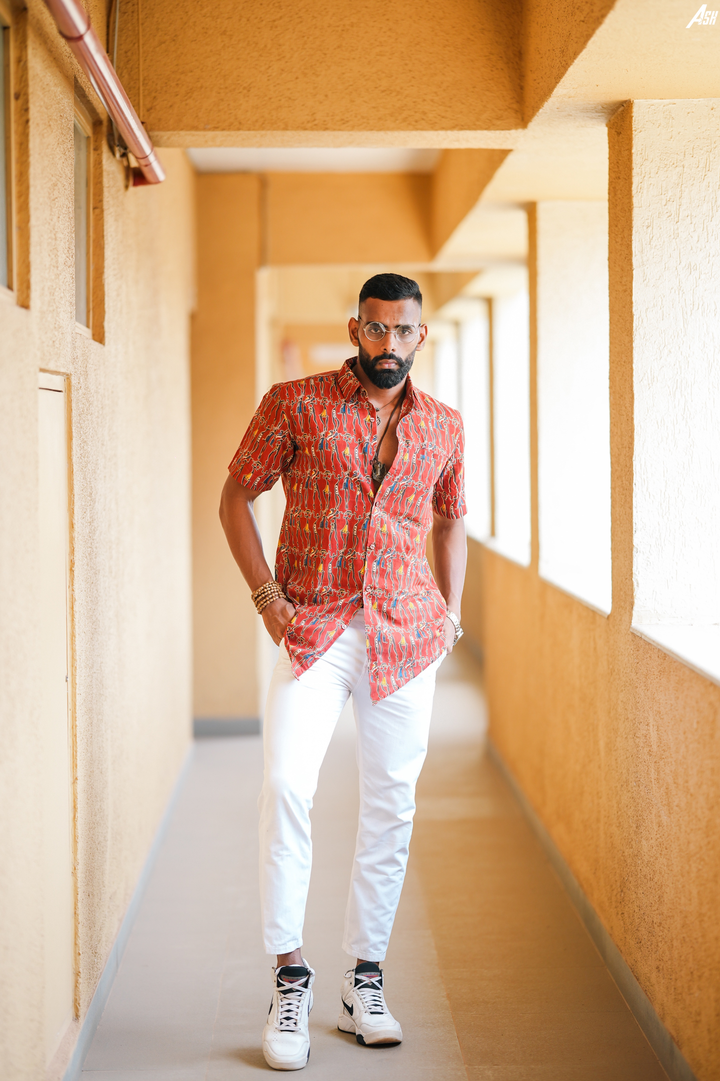 Warli Printed Hem Shirt