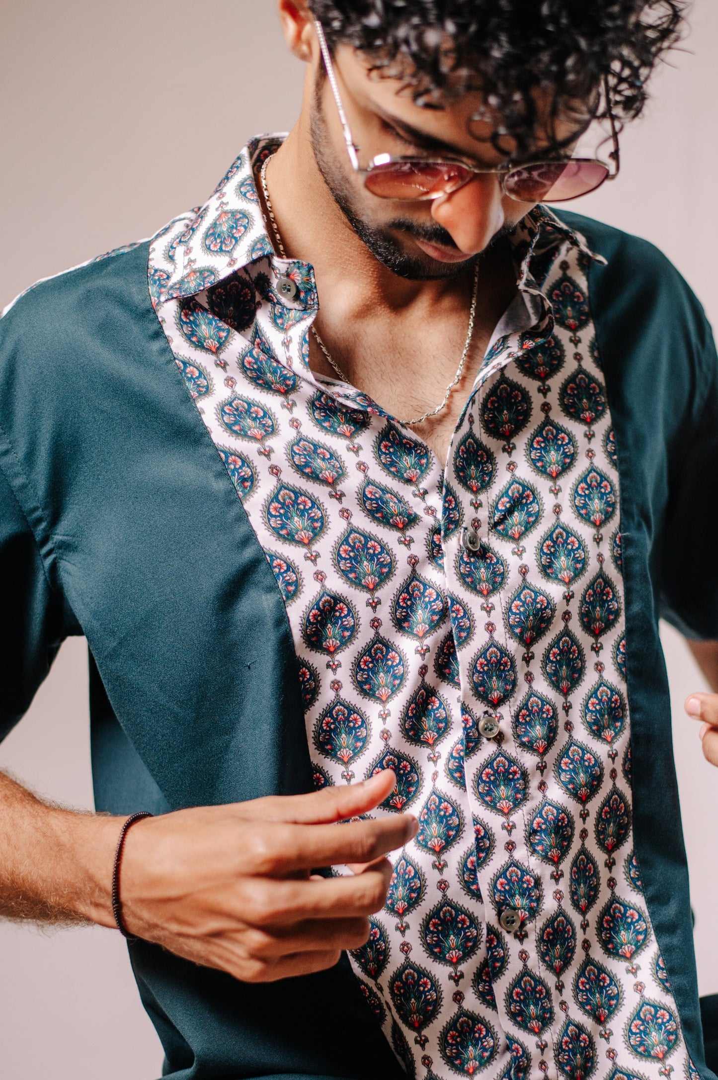 Dark Green Short Sleeves Shirt